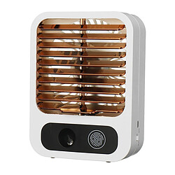 (Blanc) Mini Ventilateur d'humidification par Pulvérisation à 3 Vitesses Humidificateur de Refroidisseur de Ventilateur Portatif d'Été/de Bureau