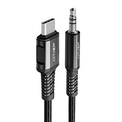 Câble USB-C vers mini jack 3.5mm Acefast C1-08 1.2m (noir)