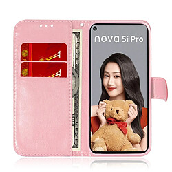 Acheter Wewoo Housse Coque Pour Huawei Nova 5i Pro / Mate 30 Lite Couleur unie Boucle magnétique colorée Rabat horizontal en cuir PU avec support et fentes cartes et portefeuille et lanière rose