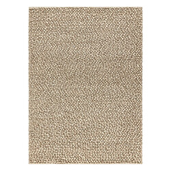 RUGSX Tapis en laine TAHAR 99005C beige - TISSÉ MAIN boucle, uniforme 120x180 cm