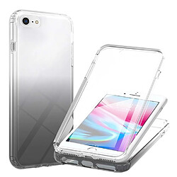 Coque en TPU de couleur dégradé transparent noir pour votre Apple iPhone 6s/7/8/SE (2nd Generation)