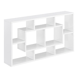 Meuble Mural Saputit 85 x 16 x 48 cm Blanc Mat [en.casa]