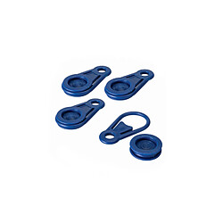 Lot de 6 Clips Pince plastique bleu pour baches et toiles