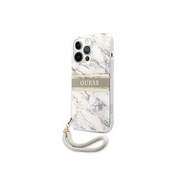 Guess Maroquinerie Guess Coque pour Apple iPhone 13 Pro Marble Strap Gris