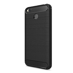 Avis Wewoo Coque noir pour Xiaomi Redmi 4X Texture de fibre de carbone brossé antichoc TPU Housse de protection