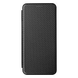 Coque en TPU + PU texture en fibre de carbone, absorption magnétique avec support noir pour votre Samsung Galaxy A23 5G