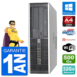 PC HP 6305 Pro SFF AMD A4-5300B RAM 32Go Disque Dur 500Go Windows 10 Wifi - Occasion