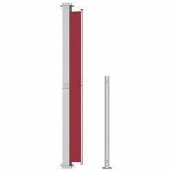 Avis vidaXL Auvent latéral rétractable de patio 220x300 cm Rouge