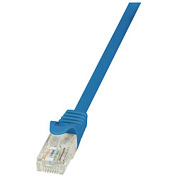 LogiLink Câble patch EconLine, Cat. 6, U/UTP, 0,25 m, bleu ()