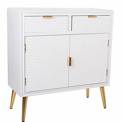 Meuble d'Entrée Alexandra House Living Doré Bois MDF 36 x 85 x 80 cm