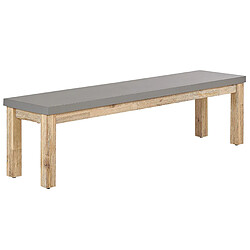 Beliani Banc de jardin OSTUNI 160 cm Béton Gris