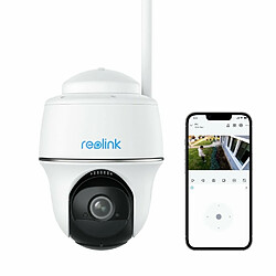 Reolink Caméra Surveillance Batterie 4MP Sans fil, WiFi 2,4 / 5GHz, 360° Pan Tilt, Zoom 16X, Vision Nocturne, Détection Personne/Véhicule, Audio Bidirectionnel 