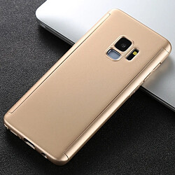 Wewoo Coque or pour Samsung Galaxy S9 givré PC dur entièrement enveloppé housse de protection