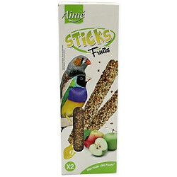 AIME 2 Baguettes aux fruits - Pour oiseaux exotiques - 85 g