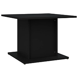 vidaXL Table basse noir 55,5x55,5x40 cm bois d'ingénierie