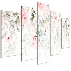 Artgeist Tableau - Waterfall of Roses (5 Parts) Wide - First Variant