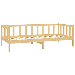 Acheter vidaXL Lit de jour sans matelas bois de pin massif 90x200 cm