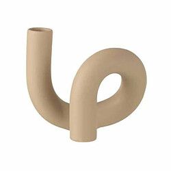 Paris Prix Bougeoir 1 Bougie Déco Torsion 17cm Beige