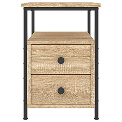 Acheter vidaXL Table de chevet chêne sonoma 34x35,5x50 cm bois d'ingénierie