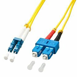 Lindy 47473 Câble Ethernet Fibre optique Duplex LC/SC OS2 5 m Jaune