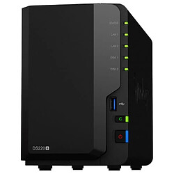 Synology DS220+ NAS 20To (2x10To) USB 3.0 Serial ATA Noir