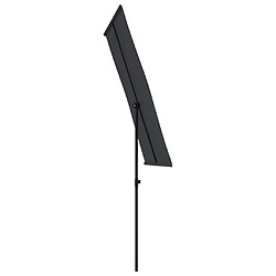 Acheter vidaXL Parasol de jardin avec mât en aluminium 180x110 cm Noir