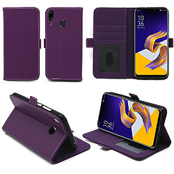 Housse Asus ZenFone 5 ZE620KL 6,2 pouces protection Portefeuille luxe violette Style Cuir avec stand - Etui coque pour ZenFone 5 avec porte cartes - Accessoires pochette case XEPTIO