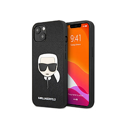 Karl Lagerfeld Coque pour Apple iPhone 13 Mini Saffiano Karl Noir