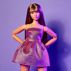 Avis Mattel Barbie Signature - Poupée Barbie Looks Model 24 Curvy, Jupe Rose