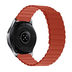 Bracelet en silicone magnétique, 22mm à fermeture rapide, taille L pour votre Samsung Galaxy Watch 3 45mm/Gear S3 Frontier/Classic - rouge