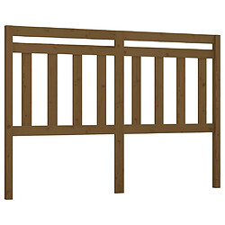 vidaXL Tête de lit Marron miel 166x4x100 cm Bois massif de pin