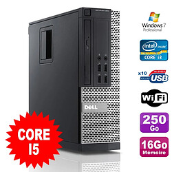 PC Dell Optiplex 990 SFF I5-2400 3.1GHz 16Go Disque 250Go DVD Wifi W7 - Occasion