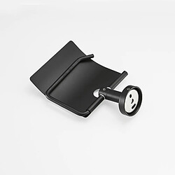 Universal Porte-papier de toilette simple noir monté sur le mur Porte-papier de toilette en acier inoxydable avec couvercle Quincaillerie de salle de bains | Porte-papier (noir) pas cher