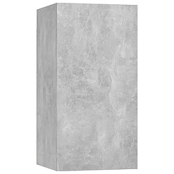 Maison Chic Meuble TV scandinave - Banc TV pour salon Gris béton 30,5x30x60 cm Aggloméré -MN98506