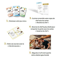 Devenez Chef - Jeu de société culinaire - Menu Douceurs de la mer pas cher