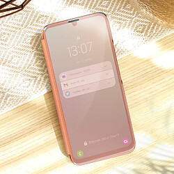 Acheter Avizar Étui Clear View pour Galaxy A54 5G Clapet Miroir Fonction Support Rose gold