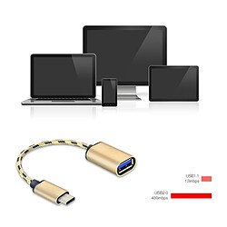 Wewoo Câble adaptateur USB à USB-C / Type-C OTG