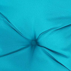 Maison Chic Coussin Confort | pouf | Coussin de banc de jardin turquoise 120x50x7 cm tissu -GKD69833 pas cher