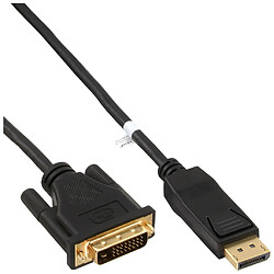 Alpexe Câble convertisseur InLine® DisplayPort vers DVI noir 0.5m