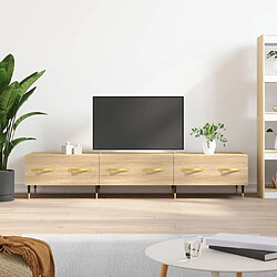 Maison Chic Meuble TV scandinave - Banc TV pour salon chêne sonoma 150x36x30 cm bois d'ingénierie -MN76983