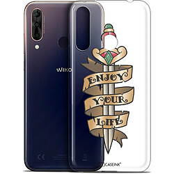 Caseink Coque Pour Wiko View 3 PRO (6.3 ) [Gel HD Collection Tatoo Lover Design Enjoy Life - Souple - Ultra Fin - Imprimé en France]