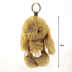 Acheter Universal 6 pouces mignon lapin moelleux lapin porte clé bague téléphone sac pendentif porte-bonheur