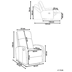 Avis Beliani Fauteuil Blanc VIRRAT