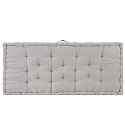 Decoshop26 coussin de canapé palette 100 % coton 120x80x10 cm gris DEC021812 pas cher