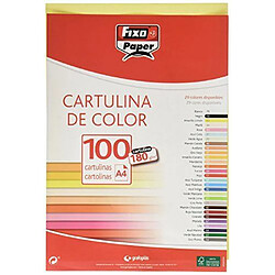 Fixo 11110463-Pack de 100grandes, A4, couleur jaune Parchi