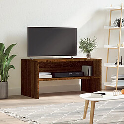 vidaXL Meuble TV chêne marron 80x40x40 cm bois d'ingénierie