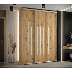 Abiks Meble Armoire DAVOS 8 À Portes Coulissantes 235,2/170/60 3 Portes