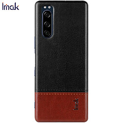 Imak Coque en TPU + PU antidéflagrant noir pour votre Sony Xperia 5