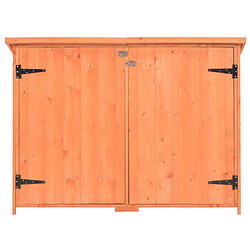 Avis vidaXL Abri de stockage de jardin 128x42x91 cm Bois