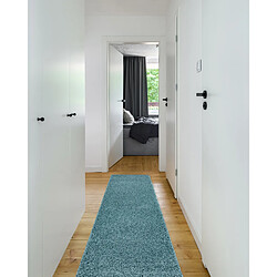 Acheter RUGSX Tapis, le tapis de couloir SOFFI shaggy 5cm bleu - pour la cuisine, l'antichambre, le couloir 70x250 cm